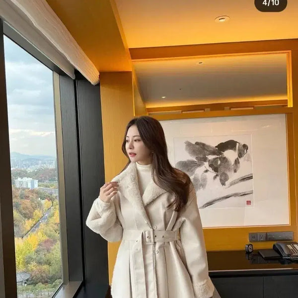 [BUNJANG] AROEH Light Angora Short Jacket Coat / 교신 로아르 아옳이 앙고라 숏 자켓 코트