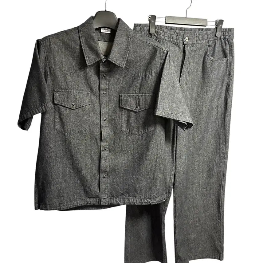 [BUNJANG] DECOROSO Flow Denim Setup Set / 데꼬로소 플로우 데님 셋업 1SIZE