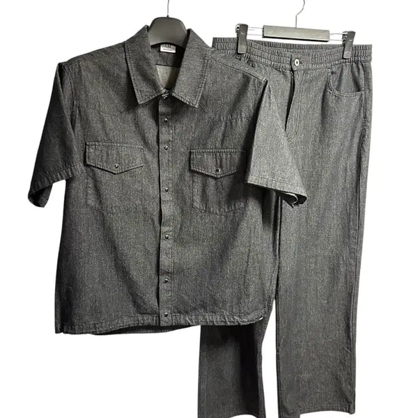 [BUNJANG] DECOROSO Flow Denim Setup Set / 데꼬로소 플로우 데님 셋업 1SIZE