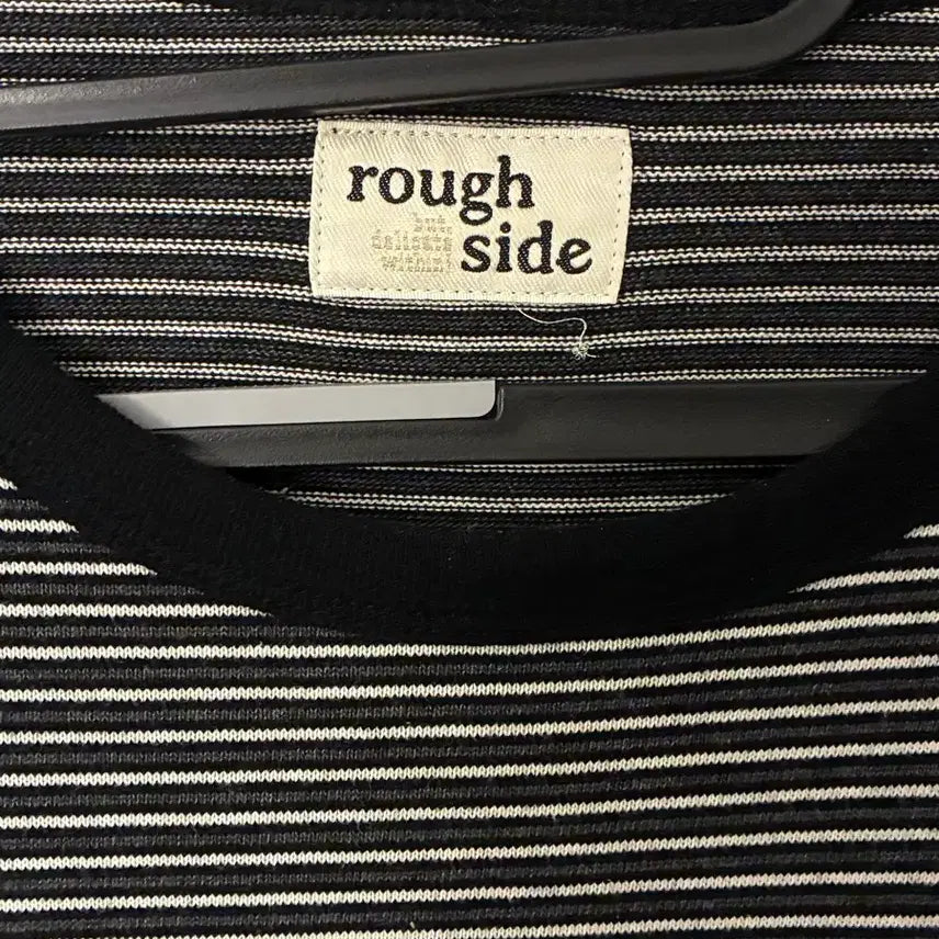 [BUNJANG] Roughside Pin Stripe Long Sleeve Black / [2] 러프사이드 핀 스트라이프 롱슬리브 블랙