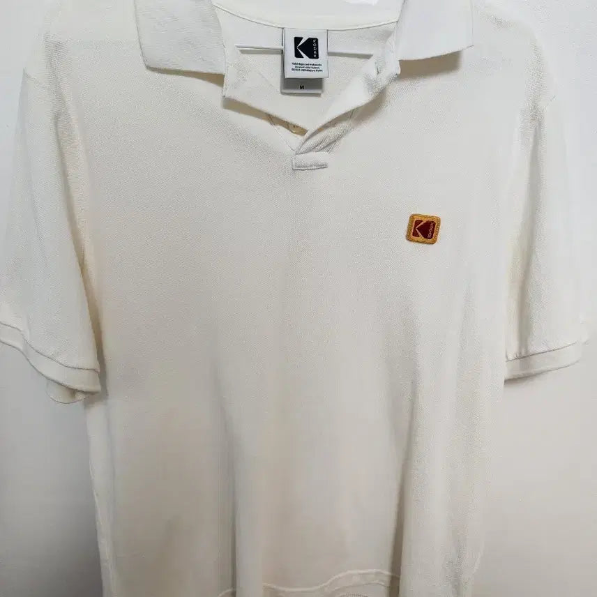 [BUNJANG] Kodak Collar T-Shirt Ivory / 코닥 카라티 아이보리