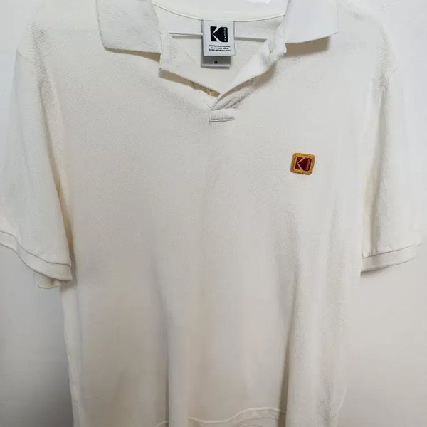 [BUNJANG] Kodak Collar T-Shirt Ivory / 코닥 카라티 아이보리