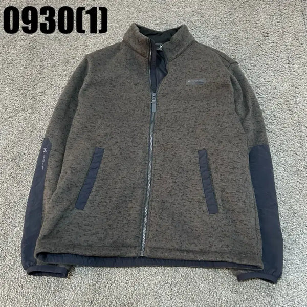 [BUNJANG] Millet Golf Brown Fleece Jacket / 밀레골프 브라운 후리스자켓