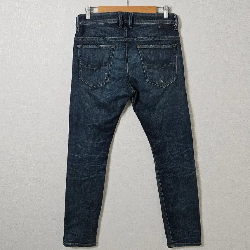 [BUNJANG] Diesel Leather Patch Fleece Denim Pants / 디젤 DIESEL 가죽패치 데님팬츠 플리스 진 청바지 남성 30 (백화점 정품)