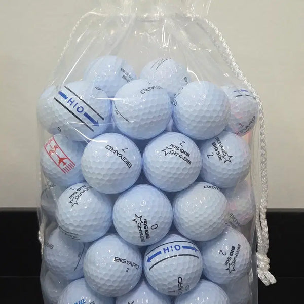 [BUNJANG] Bigyard Grade A White Used Golf Balls (50 Count) / 빅야드 A급 화이트 로스트볼 50구 중고골프공