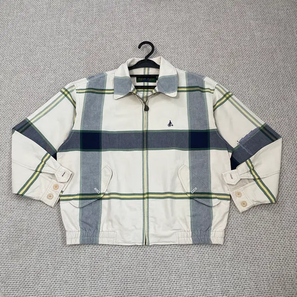 [BUNJANG] Beanpole Check Swing Top Jacket Size S / S 빈폴 체크 스윙톱 자켓 N.8608