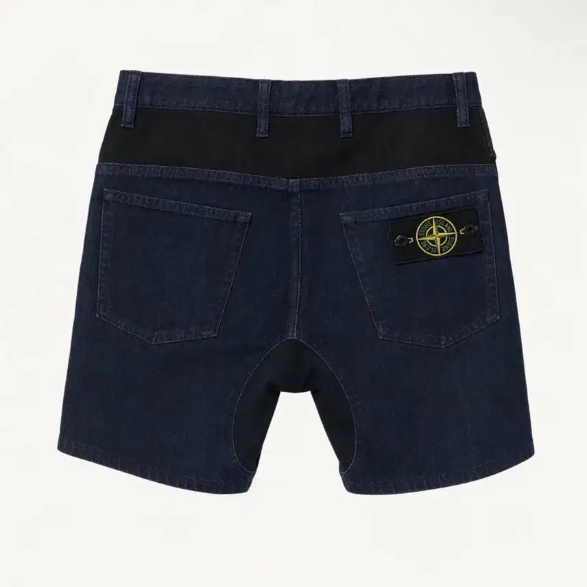 [BUNJANG] Stone Island Patch Denim Half Pants (Size 32) / 스톤아일랜드 와펜 데님 하프팬츠 (32)