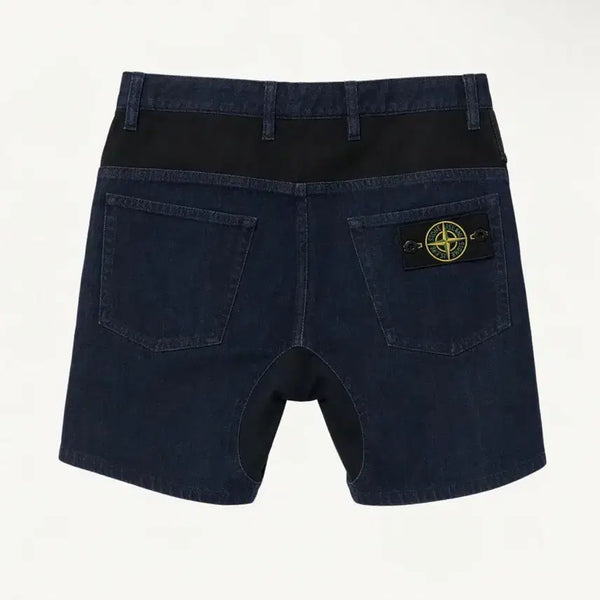 [BUNJANG] Stone Island Patch Denim Half Pants (Size 32) / 스톤아일랜드 와펜 데님 하프팬츠 (32)