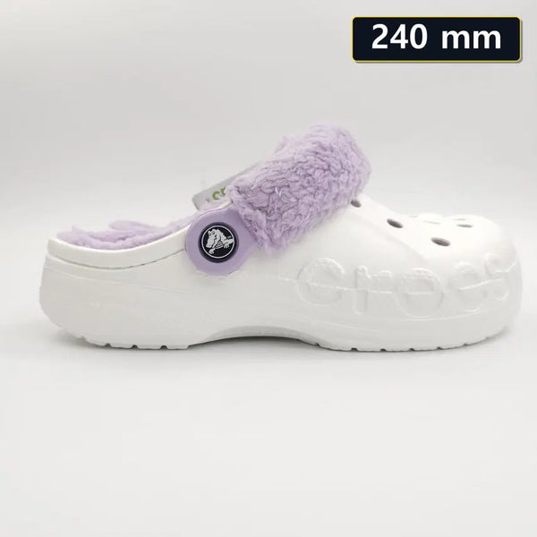 [BUNJANG] Crocs Baya Lined Fuzz Strap Clog / 크록스 바야 라인드 퍼즈 스트랩 클로그 240mm [206633-577]