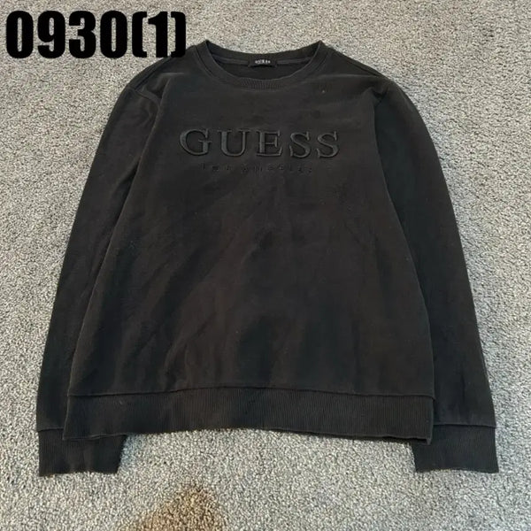 [BUNJANG] Guess Sweatshirt Black / 게스 맨투맨 블랙