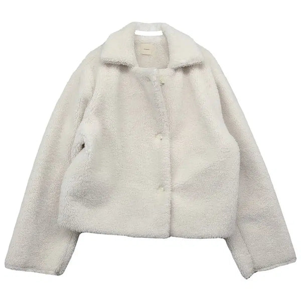 [BUNJANG] Cream Fleece Polyester Jacket / 크림 후리스 M폴리에스터