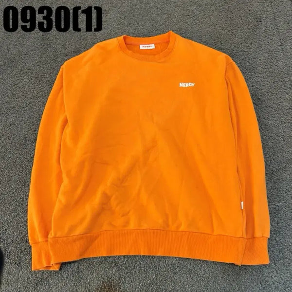 [BUNJANG] NERDY Orange Sweatshirt / NERDY 오렌지 맨투맨
