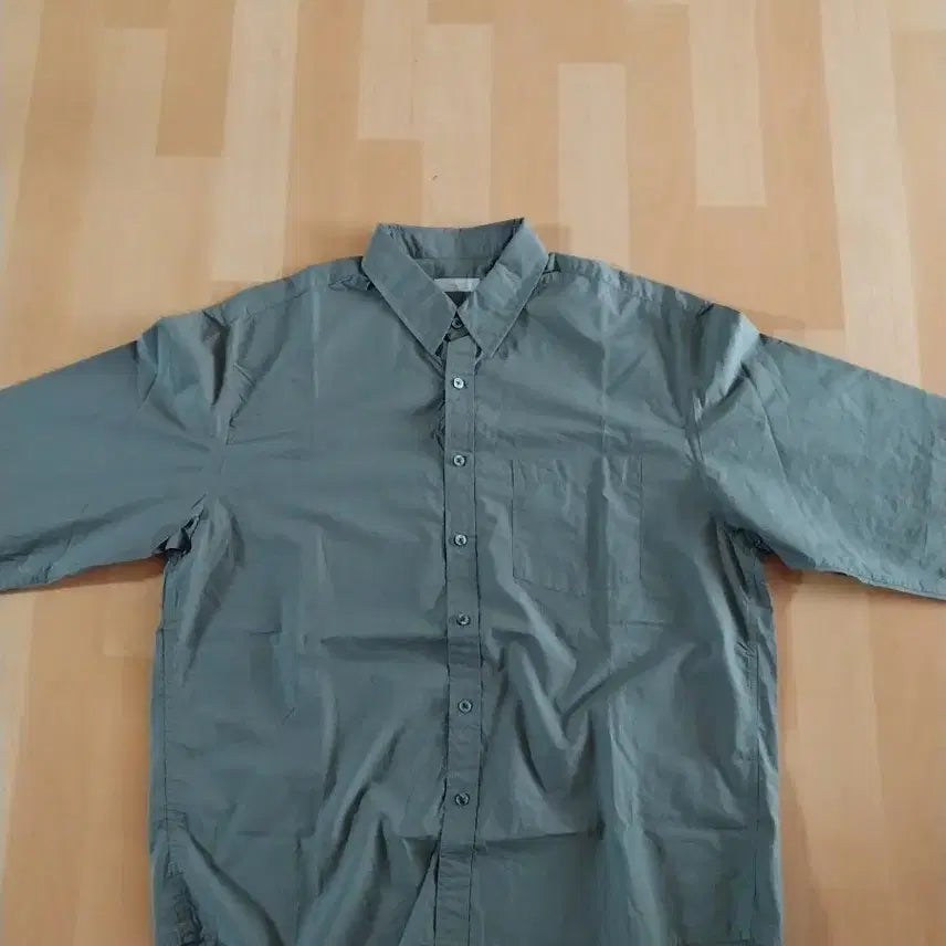 [BUNJANG] ASSUD Steady Shirt Olive Khaki L / 애습 스테디셔츠 올리브 카키 L사이즈