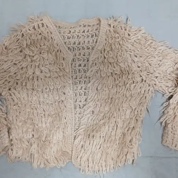 [BUNJANG] Knit Cardigan / 니트 가디건 ㅡ색연필 살색