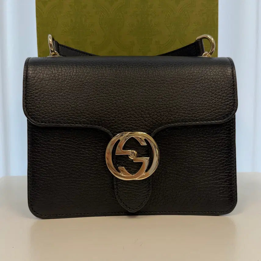[BUNJANG] Gucci Interlocking GG Small Chain Shoulder Bag / (새상품급)구찌 인터로킹 GG 스몰 체인 숄더백