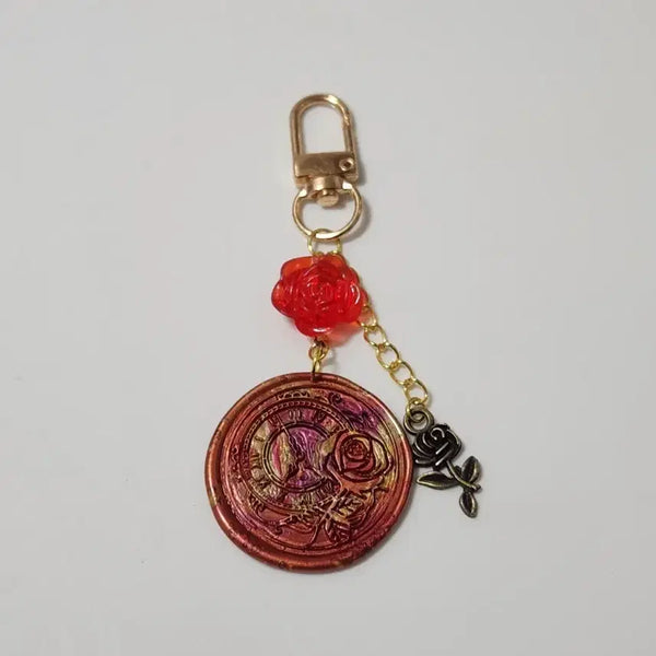 [BUNJANG] Rose Seal Keyring / 로즈 씰 키링