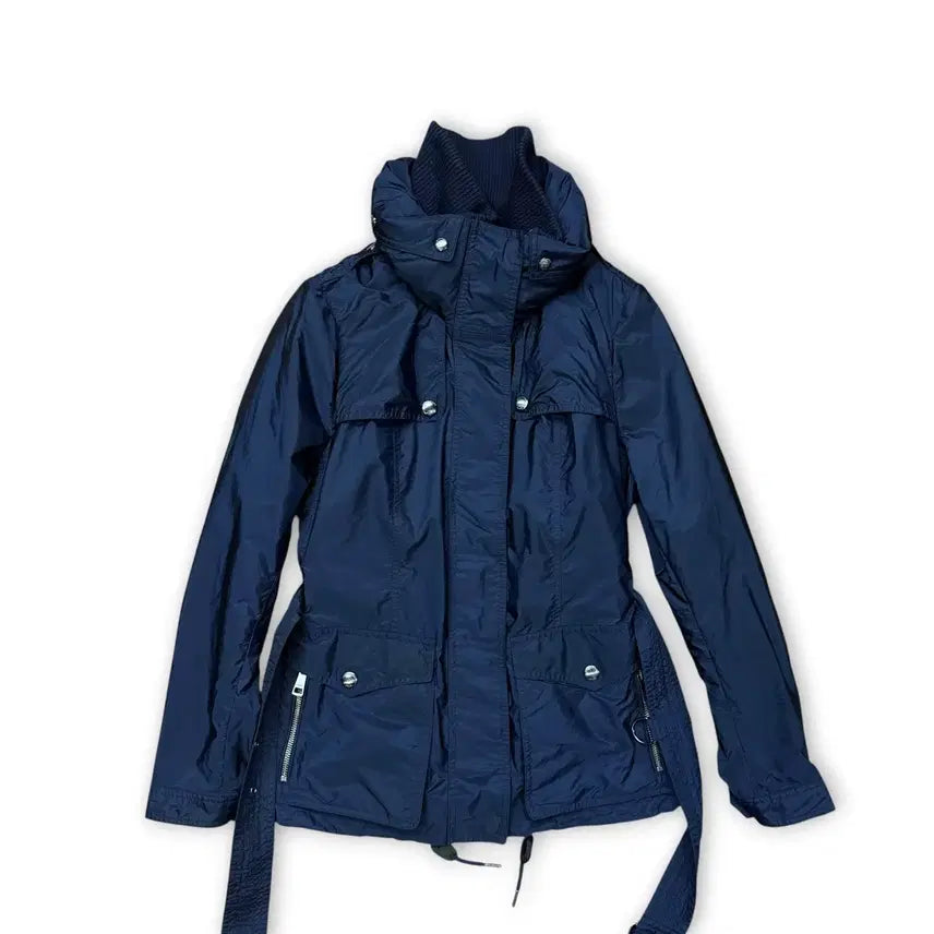 [BUNJANG] Burberry Navy Hooded Windbreaker Jacket / 버버리 야상 바람막이 자켓