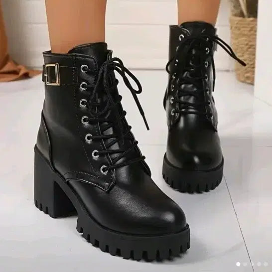 [BUNJANG] Women's Standing Boots Shoes / 스탠딩화/여성 부츠 구두