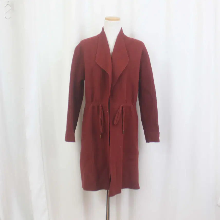 [BUNJANG] MOSCONA Women's Red String Long Cardigan / [정품] 모스코나 여성 레드 스트링 롱 가디건 (F) 상상샵