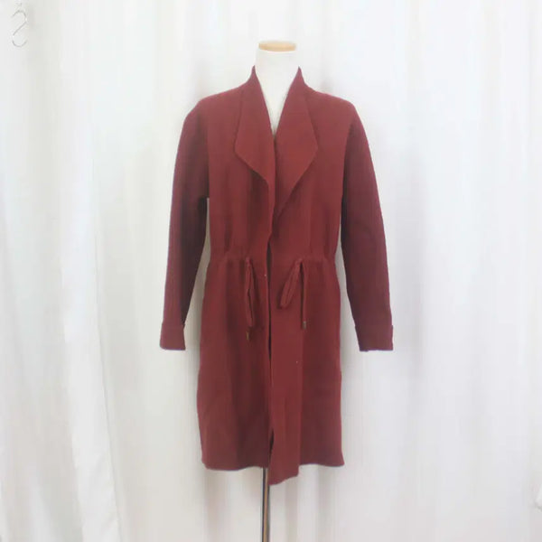 [BUNJANG] MOSCONA Women's Red String Long Cardigan / [정품] 모스코나 여성 레드 스트링 롱 가디건 (F) 상상샵