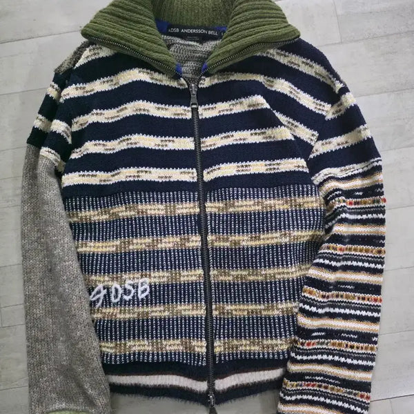[BUNJANG] Andersson Bell Brief Den Knit Zip-Up Jacket L / 앤더슨벨 브리프덴 니트 집업 자켓 L