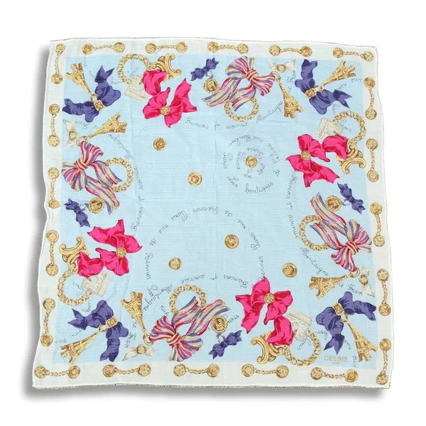 [BUNJANG] Celine Women's Pattern Logo Twilly Scarf / 셀린느 (WOMEN - F) 패턴 로고 쁘띠 스카프