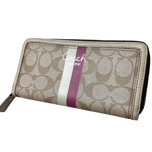 [BUNJANG] Coach Zip Around Wallet / 민트급 Coach 코치 지피월릿 장지갑 (No.219)