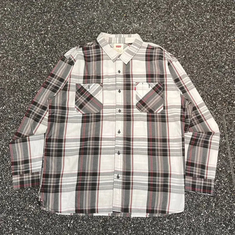 [BUNJANG] Levi's Two-Pocket Check Shirt / 리바이스 투포켓 체크셔츠 s12887
