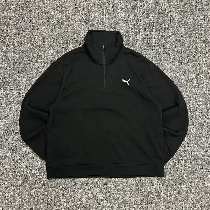 [BUNJANG] Puma Black Anorak Sweatshirt XL / 퓨마 블랙 아노락 맨투맨 XL
