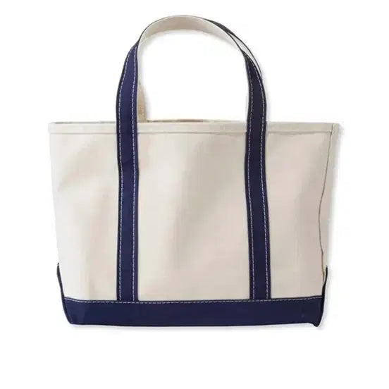 [BUNJANG] L.L.Bean Navy Canvas Tote Bag - Medium / 엘엘빈 토트백 네이비 m사이즈