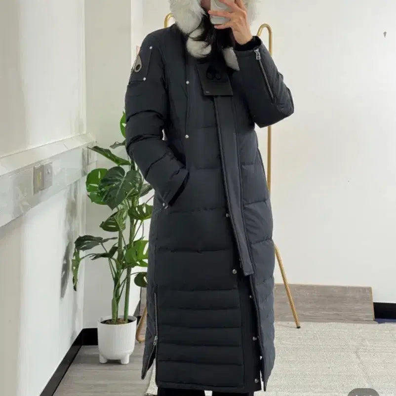 [BUNJANG] Moose Knuckles Suskatchwan White Fur Long Padding S / 무스너클 화이트퍼 롱패딩 s