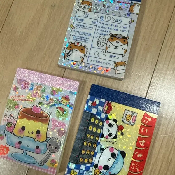 [BUNJANG] Heisei Hamster Pudding Panda Memo Pad Bundle Set / 헤이세이 햄스터 푸딩 판다 메모지 새상품 일괄