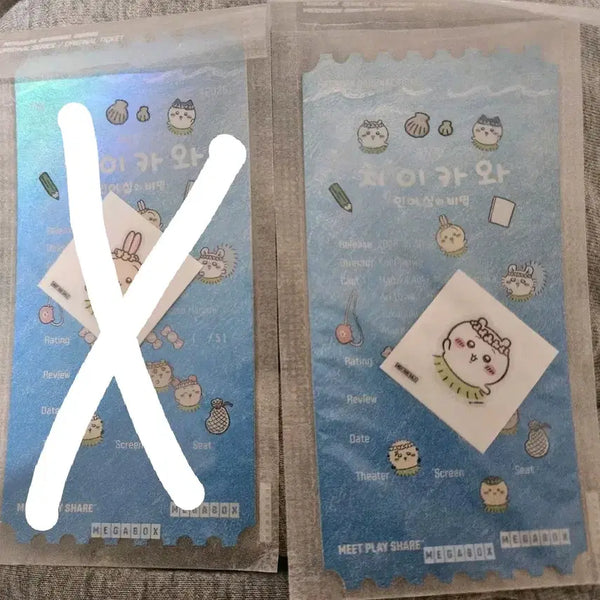 [BUNJANG] Chiikawa Original Ticket + Sticker Set / 치이카와 오리지널 티켓 + 띠부실