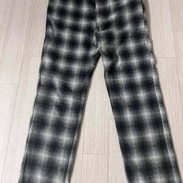 [BUNJANG] Codes Combine for Men Grey Check Pattern Wool Blend Pants / 코데즈컴바인 포멘 그레이 체크 패턴 팬츠
