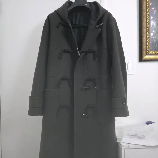[BUNJANG] Damonjijus Duffle Coat Khaki M / 데이몬지져스 더플코트 카키 m