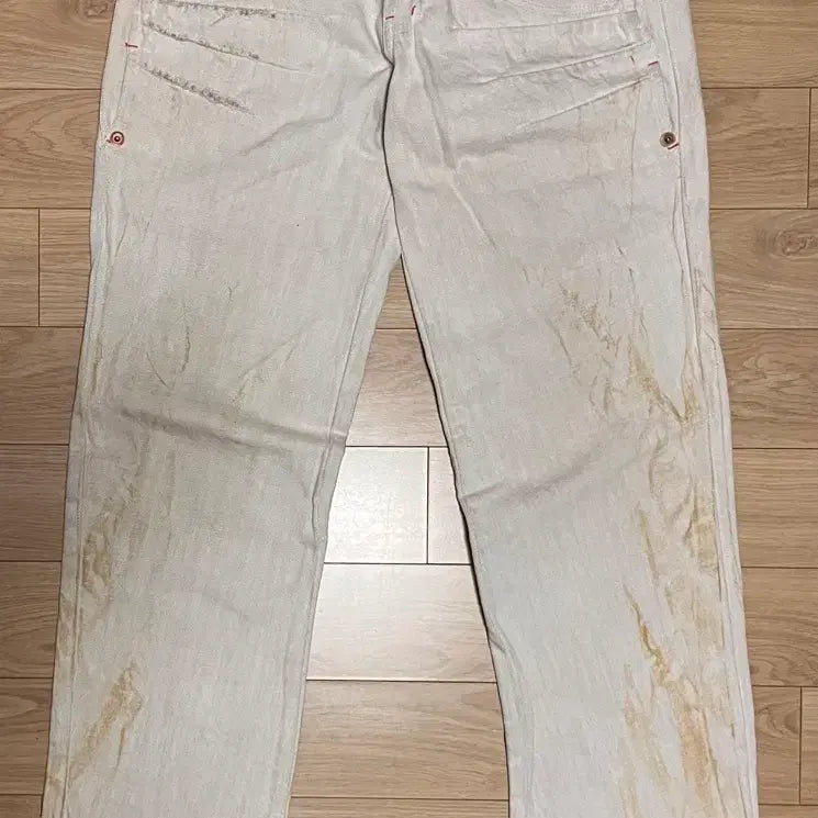[BUNJANG] Off-White Washed Denim Pants / 워싱 데님 팬츠 30 오프화이트