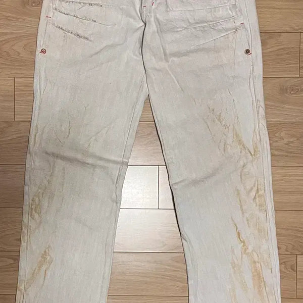 [BUNJANG] Off-White Washed Denim Pants / 워싱 데님 팬츠 30 오프화이트
