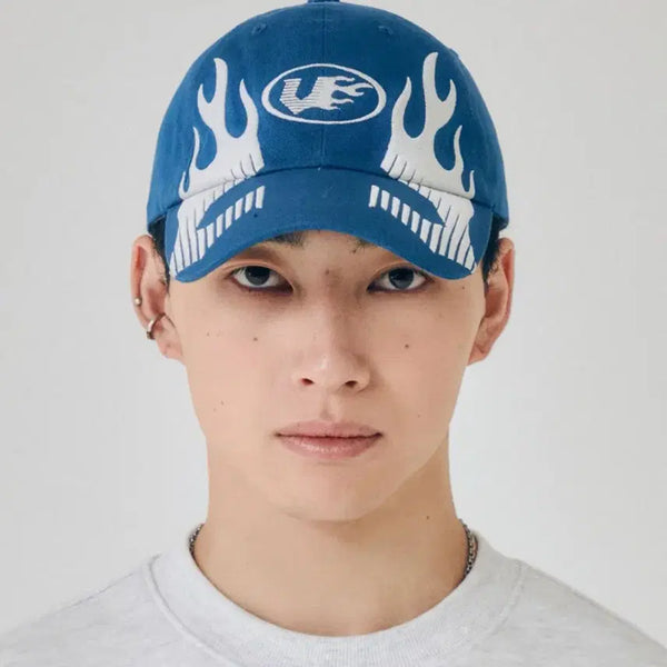 [BUNJANG] VISSUE VSW V-1 Flame Ball Cap Blue / 비전스트릿웨어 VSW V-1 Flame Ball Cap Blue 볼캡 캡 모자