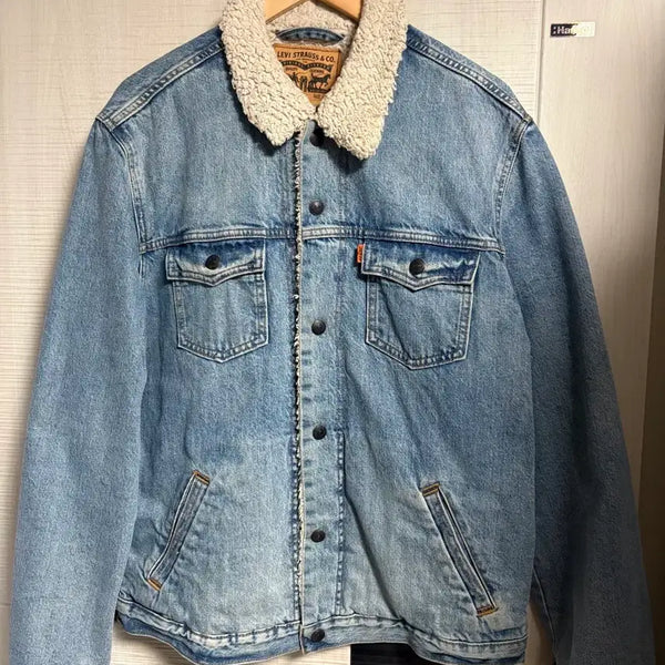 [BUNJANG] Levi's Orange Tab Sherpa Trucker Jacket / 리바이스 오렌지텝 쉐르파 트러커 자켓