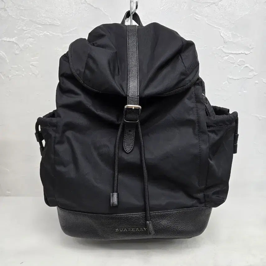 [BUNJANG] Burberry Nylon Leather Trim Backpack Black / 버버리 백팩 블랙