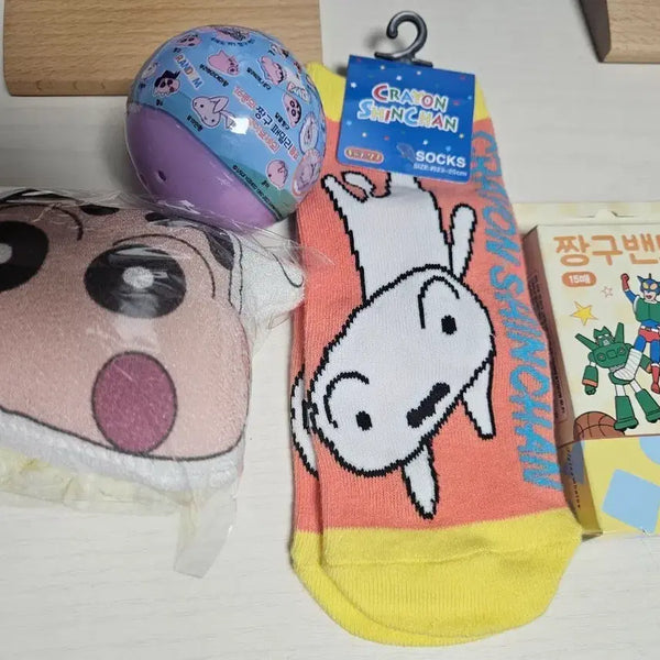 [BUNJANG] Crayon Shin-chan Socks & Band Set / 크레용 신짱 양말 및 짱구밴드 세트
