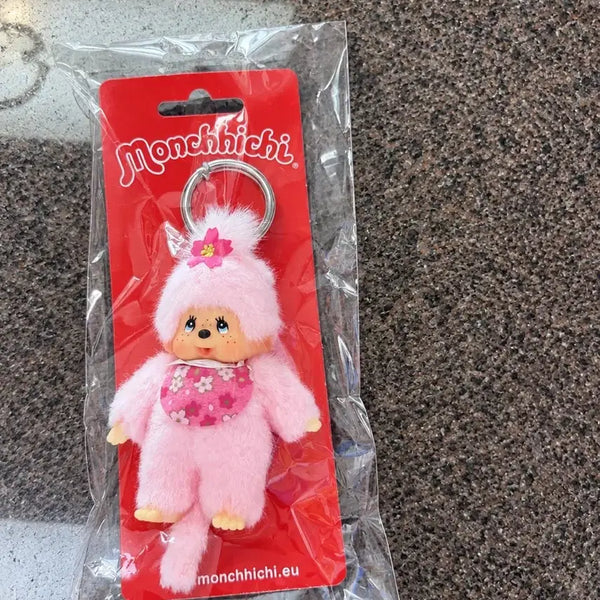 [BUNJANG] Sakura Monchhichi Mini Keyring / 정품 미개봉 새상품 ㅣ 사쿠라 몬치치 미니 키링