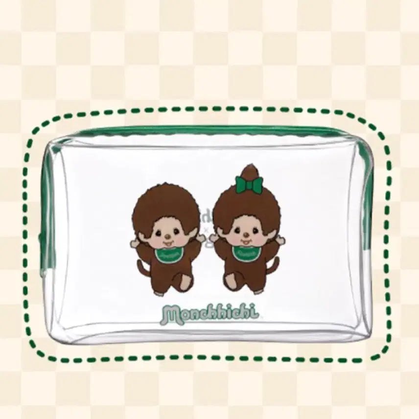 [BUNJANG] Monchhichi Lab.H Transparent Pouch (Sealed) / 미개봉) 몬치치 라보에이치 투명파우치