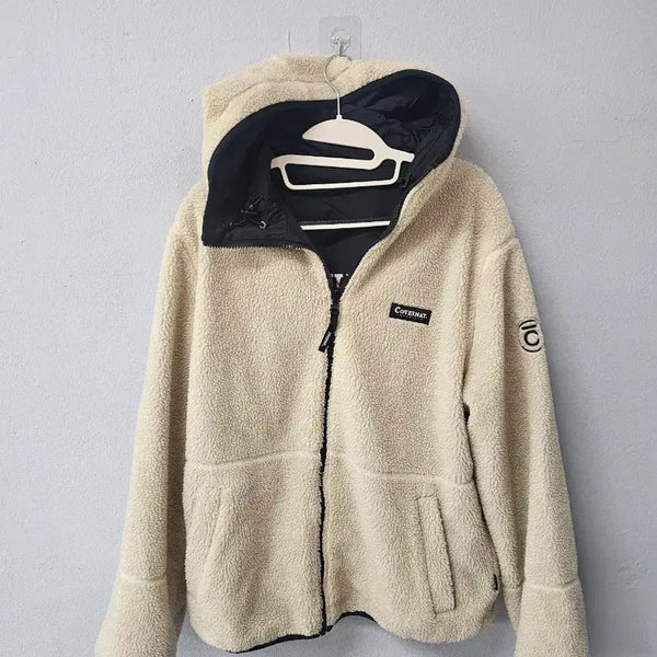 [BUNJANG] Covernat Reversible Zip-Up Jacket Beige/Black / 커버낫 리버시블  집업 베이지/블랙