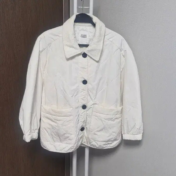 [BUNJANG] Studio Tomboy Quilted Jacket Ivory / 스튜디오톰보이 퀼팅 자켓 아이보리(신체무관)