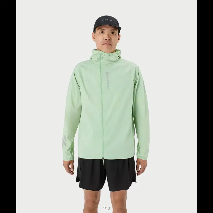 [BUNJANG] NORMAL Bora Wind Hooded Jacket Green / 노말(NORMAL) 보라 윈드후드자켓 그린 / 252N1CMWJ1-002