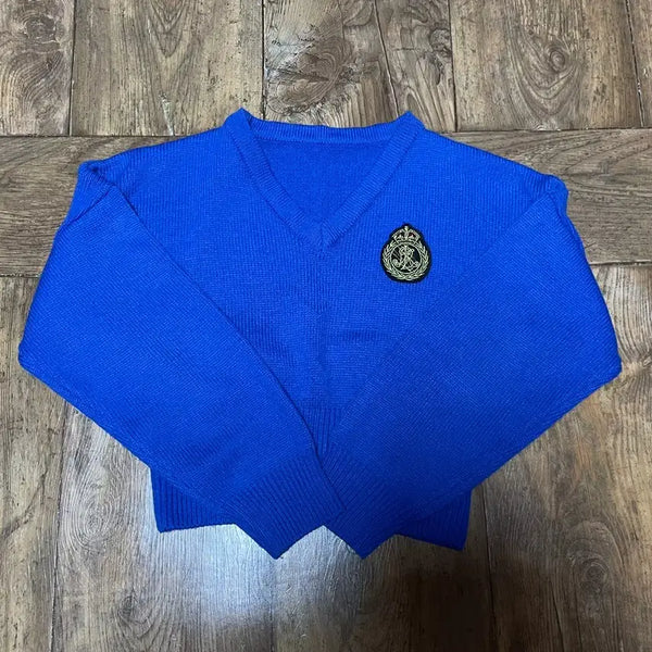 [BUNJANG] Blue Cropped Knit Sweater / 파란색 크롭니트 팝니다 !!!
