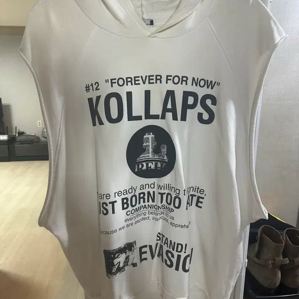 [BUNJANG] RAF SIMONS Kollaps Sleeveless Top Ivory / RAF simons kollaps 슬리브리스