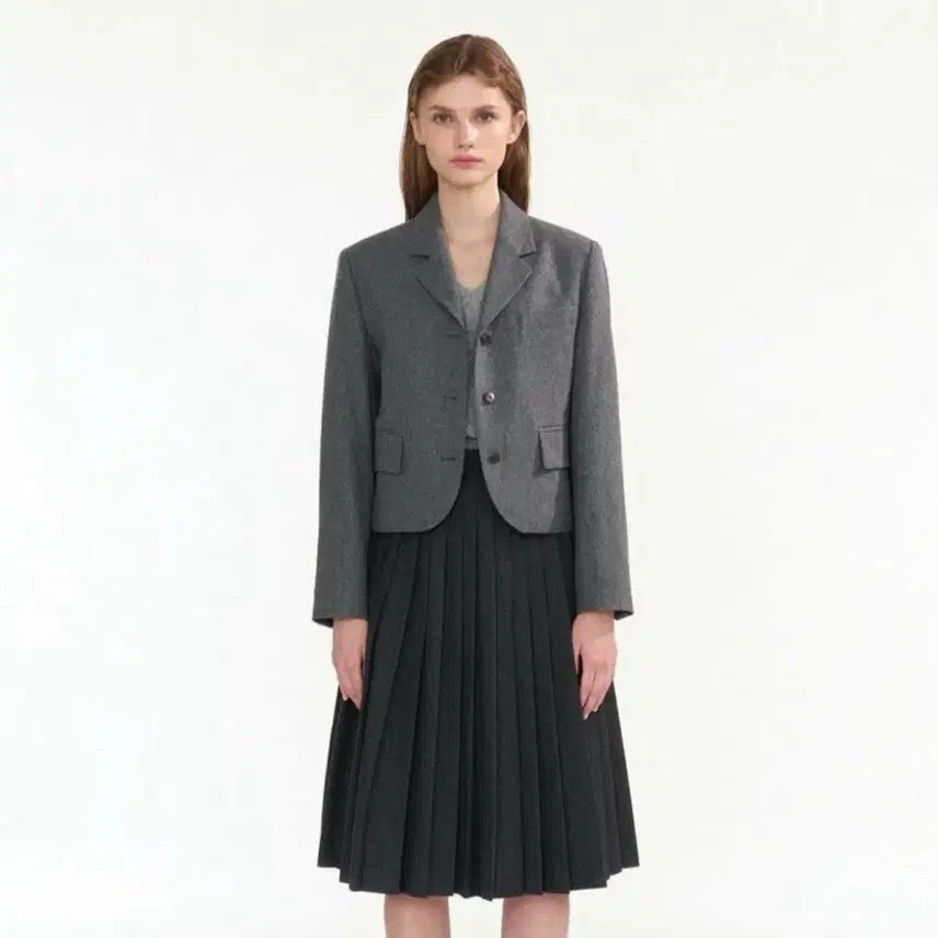 [BUNJANG] Nothing Written Dain Crop Wool Jacket / 새상품) 낫띵리튼 크롭 울 자켓 Dain crop wool jacket