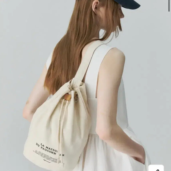 [BUNJANG] Depound Drawstring Backpack Canvas / 드파운드 드로우 스트링백
